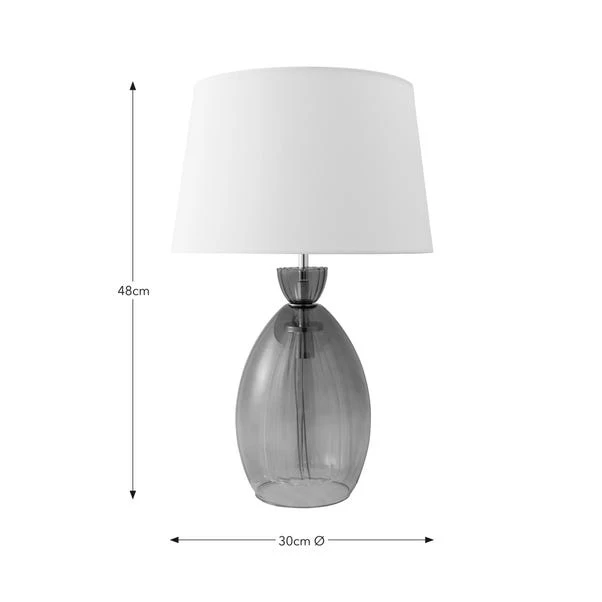 Sylvia Ribbed Glass Table Lamp 20 Sylvia Ribbed Glass Table Lamp - Image 18