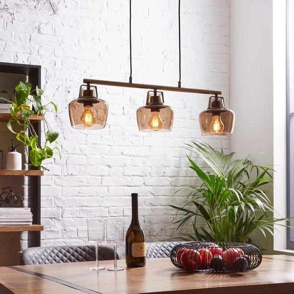 Auburn 3 Light Diner Ceiling Light 3 Auburn 3 Light Diner Ceiling Light