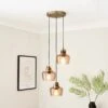 Auburn 3 Light Cluster Ceiling Light 2 Auburn 3 Light Cluster Ceiling Light -Dunelm 30868913