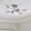 Eli Ribbed 6 Light Semi Flush Ceiling Light 1 Eli Ribbed 6 Light Semi Flush Ceiling Light -Dunelm 30868919