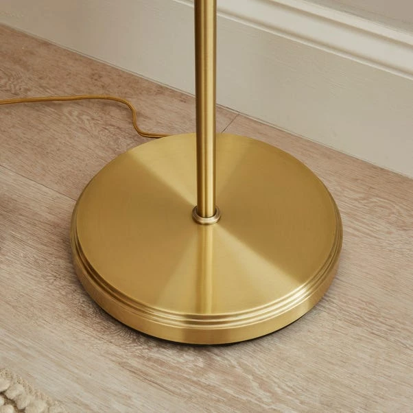 Frosted Tulip 3 Light Ribbed Glass Adjustable Floor Lamp 6 Frosted Tulip 3 Light Ribbed Glass Adjustable Floor Lamp - Image 4