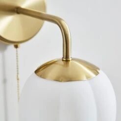 Frosted Tulip Ribbed Wall Light -Dunelm 30869121 alt02