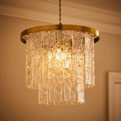 Gianna Acrylic 2 Tier Easy Fit Pendant Shade 8 Gianna Acrylic 2 Tier Easy Fit Pendant Shade -Dunelm 30869125 alt01