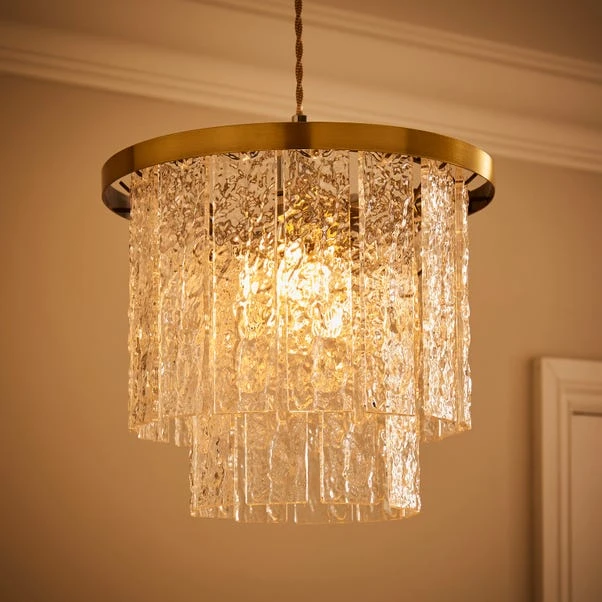 Gianna Acrylic 2 Tier Easy Fit Pendant Shade 4 Gianna Acrylic 2 Tier Easy Fit Pendant Shade - Image 2