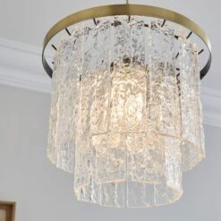 Gianna Acrylic 2 Tier Easy Fit Pendant Shade 10 Gianna Acrylic 2 Tier Easy Fit Pendant Shade -Dunelm 30869125 alt03