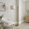 Hazelle Boucle Wooden Floor Lamp 2 Hazelle Boucle Wooden Floor Lamp -Dunelm 30869126
