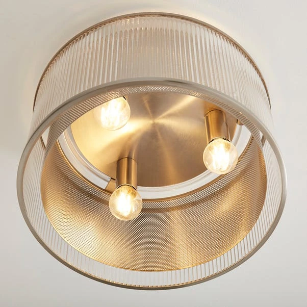 Kruze Glass Flush Ceiling Light 8 Kruze Glass Flush Ceiling Light - Image 6