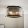 Kruze Glass Flush Ceiling Light -Dunelm 30869129