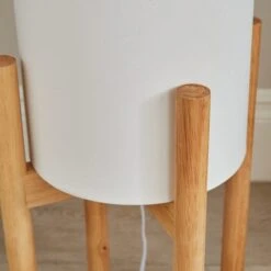 Odin Linen Midi Floor Lamp 9 Odin Linen Midi Floor Lamp -Dunelm 30869136 alt02