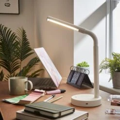 Modern Metal Rechargeable Touch Table Lamp -Dunelm 30869140 alt09