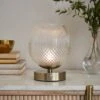 Cassia Pressed Glass Rechargeable Touch Dimmable Table Lamp 1 Cassia Pressed Glass Rechargeable Touch Dimmable Table Lamp -Dunelm 30869562