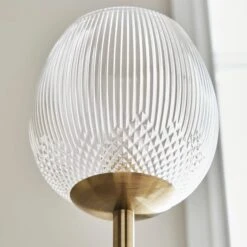 Cassia Pressed Glass Mother And Child Adjustable Floor Lamp 11 Cassia Pressed Glass Mother And Child Adjustable Floor Lamp -Dunelm 30869563 alt02