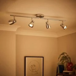 Alto 4 Light Semi Flush Spotlight Bar 21 Alto 4 Light Semi Flush Spotlight Bar -Dunelm 30869646 alt01