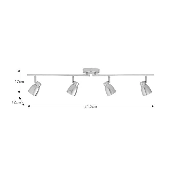 Alto 4 Light Semi Flush Spotlight Bar 13 Alto 4 Light Semi Flush Spotlight Bar - Image 12