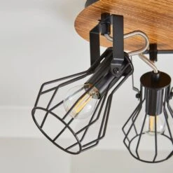 Fulton Industrial 3 Light Semi Flush Spotlight -Dunelm 30869661 alt03