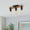 Fulton 3 Light Bathroom Semi Flush Ceiling Light 1 Fulton 3 Light Bathroom Semi Flush Ceiling Light -Dunelm 30869662