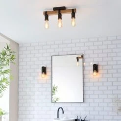 Fulton Industrial Bathroom Wall Light 11 Fulton Industrial Bathroom Wall Light -Dunelm 30869664 alt09