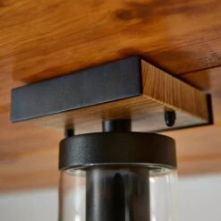 Fulton Industrial Outdoor Flush Ceiling Light -Dunelm 30869665 alt02