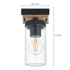 Fulton Industrial Outdoor Flush Ceiling Light -Dunelm 30869665 alt08