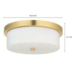 Roan Bathroom Flush Ceiling Light 11 Roan Bathroom Flush Ceiling Light -Dunelm 30869673 alt08