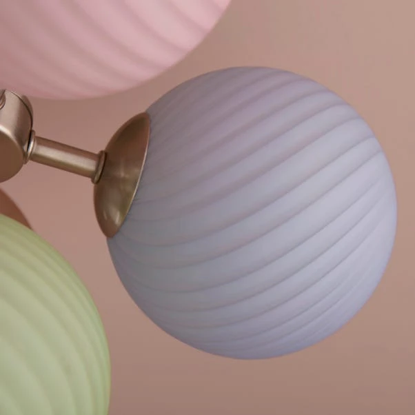 Swirl 5 Light Semi Flush Ceiling Light 9 Swirl 5 Light Semi Flush Ceiling Light - Image 7