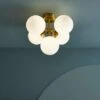 Swirl 5 Light Semi Flush Ceiling Light 1 Swirl 5 Light Semi Flush Ceiling Light -Dunelm 30869677