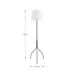Classic Tripod Floor Lamp 13 Classic Tripod Floor Lamp -Dunelm 30869678 alt08