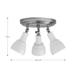 Wybridge 3 Light Semi Flush Spotlight -Dunelm 30869687 alt08