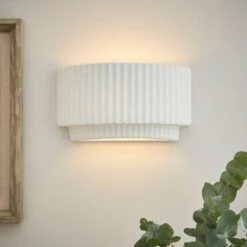 Dunelm 33 Aivon Ribbed Wall Light