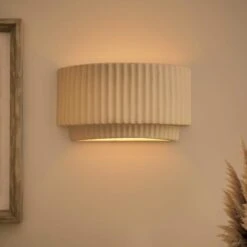 Aivon Ribbed Wall Light -Dunelm 30869689 alt07