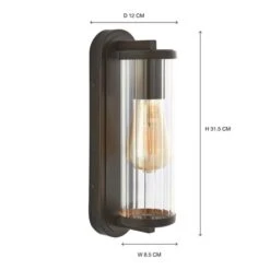Alyn Bathroom Wall Light 12 Alyn Bathroom Wall Light -Dunelm 30869691 alt08