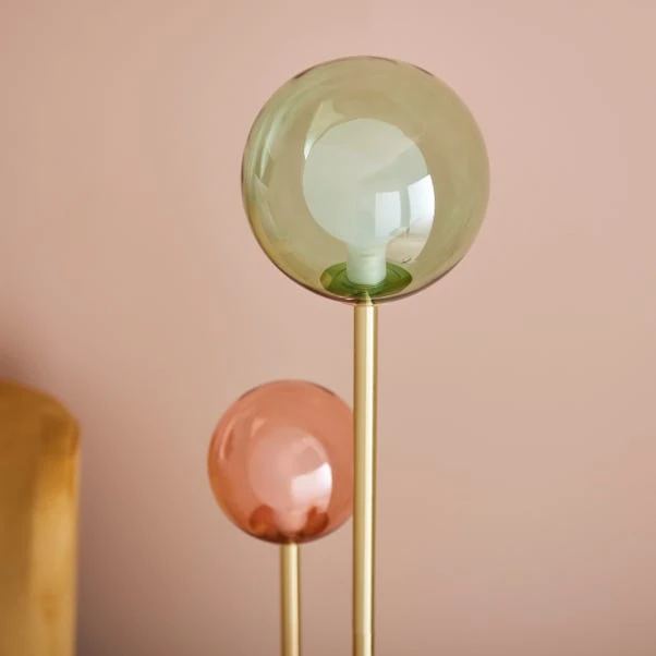 Eliza 2 Light Glass Floor Lamp 5 Eliza 2 Light Glass Floor Lamp - Image 3