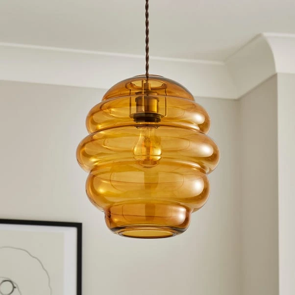 Hunnie Glass Easy Fit Pendant Shade 3 Hunnie Glass Easy Fit Pendant Shade