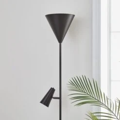 Heidi Industrial 2 Light Metal Floor Lamp 10 Heidi Industrial 2 Light Metal Floor Lamp -Dunelm 30869745 alt02