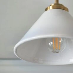 Churchgate Keyham Bathroom Semi Flush Ceiling Light -Dunelm 30869860 alt02