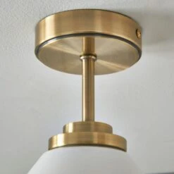 Churchgate Keyham Bathroom Semi Flush Ceiling Light -Dunelm 30869860 alt03