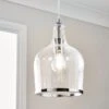 Lenny Glass Pendant Ceiling Light 2 Lenny Glass Pendant Ceiling Light -Dunelm 30870135