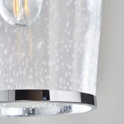 Lenny Glass Pendant Ceiling Light -Dunelm 30870135 alt02