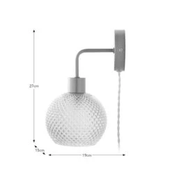 Elodie Plug In Wall Light 37 Elodie Plug In Wall Light -Dunelm 30870140 alt09