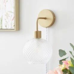 Elodie Plug In Wall Light 26 Elodie Plug In Wall Light -Dunelm 30870141