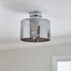 Erin Flush Ceiling Light 2 Erin Flush Ceiling Light -Dunelm 30870151