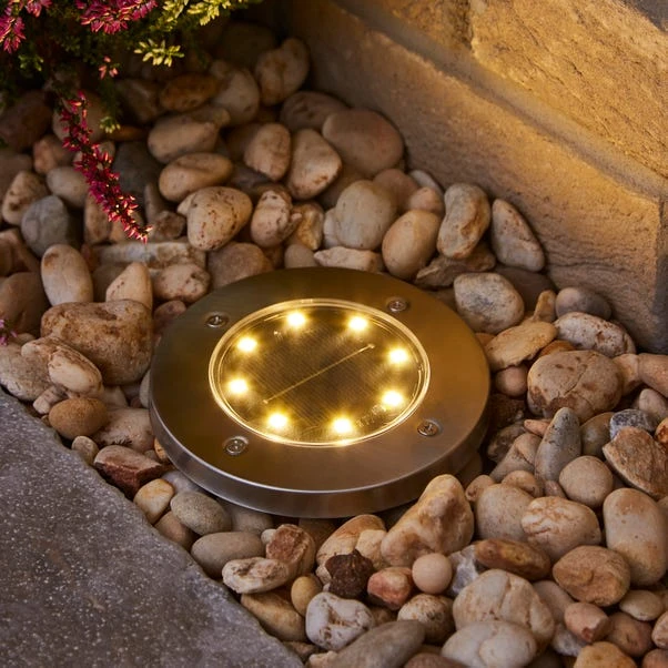 Solar Set Of 4 Round Path Lights 5 Solar Set Of 4 Round Path Lights - Image 3