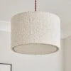 Hazelle Boucle Drum Lamp Shade -Dunelm 30870660