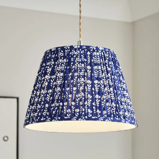 Joyce Conical Classic Blue Lamp Shade 3 Joyce Conical Classic Blue Lamp Shade