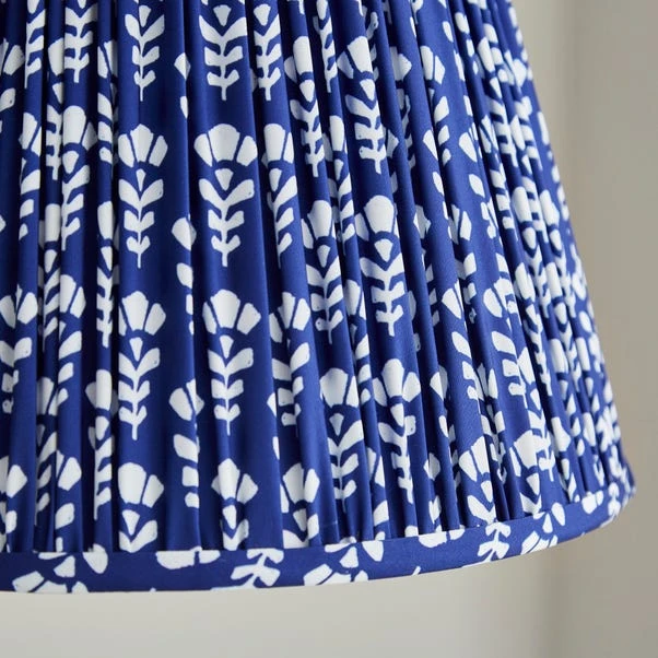 Joyce Conical Classic Blue Lamp Shade 6 Joyce Conical Classic Blue Lamp Shade - Image 4