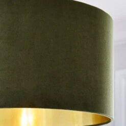 Nesa Velvet Drum Lamp Shade -Dunelm 30870736 alt02