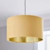 Nesa Velvet Drum Lamp Shade 1 Nesa Velvet Drum Lamp Shade -Dunelm 30870740