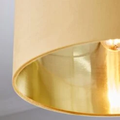 Nesa Velvet Drum Lamp Shade -Dunelm 30870740 alt03