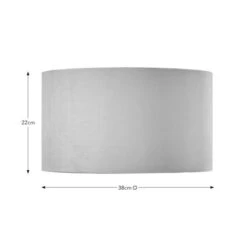 Nesa Velvet Drum Lamp Shade -Dunelm 30870740 alt08