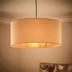 Nesa Shallow Velvet Lamp Shade 18 Nesa Shallow Velvet Lamp Shade -Dunelm 30870743 alt01